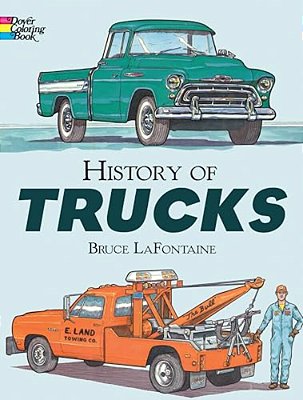 History Of Trucks Coloring Book-..