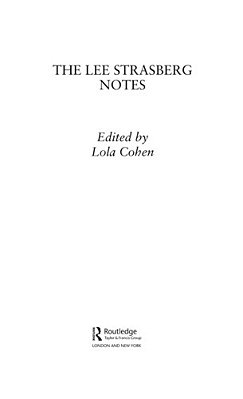 The Lee Strasberg Notes-..