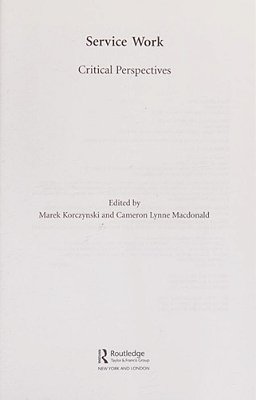 Service Work: Critical Perspectives-..