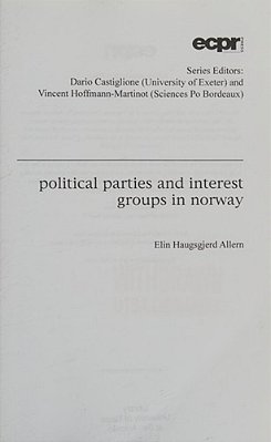 Political Parties And Interest Groups In Norway-..