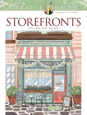 Creative Haven Storefronts Coloring Book-..