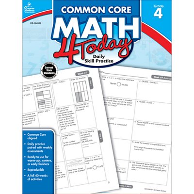Common Core Math 4 Today, Grade 4: Daily Skill Practice Volume 7-..