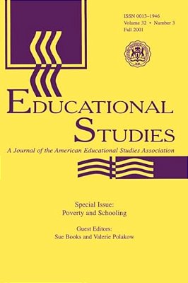 Poverty And Schooling: A Special Issue Of Educational Studies-..