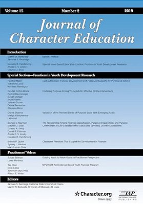 Journal Of Character Education Vol 15 Issue 2-..