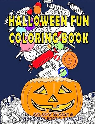 Halloween Fun Coloring Book-..