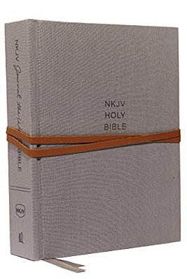 Nkjv, Journal The Word Bible, Hardcover, Gray, Red Letter Edition, Comfort Print: Reflect, Journal, Or Create Art Next To Your Favorite Verses-..