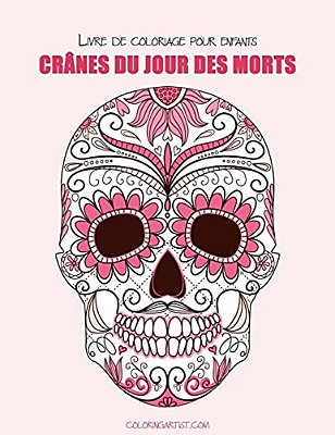 Livre De Coloriage Pour Enfants Crânes Du Jour Des Morts 1-..