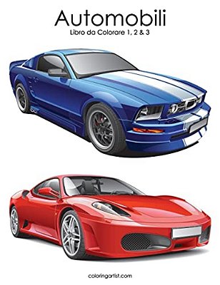Automobili Libro Da Colorare 1, 2 & 3-..
