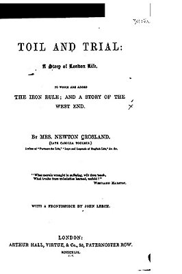 Toil And Trial, A Story Of London Life-..