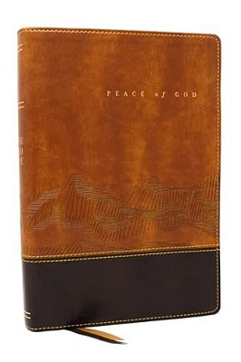 Peace Of God Bible: Discover And Experience God's Shalom Throughout The Bible (Nkjv, Brown Leathersoft, Red Letter, Comfort Print)-..