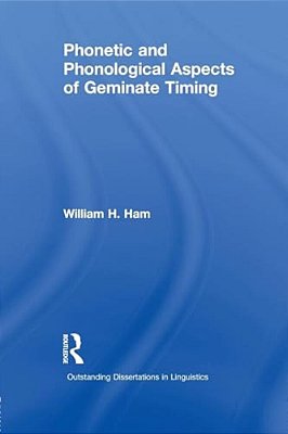 Phonetic And Phonological Aspects Of Geminate Timing-..