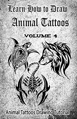Learn How To Draw Animal Tattoos: Animal Tattoos Drawing Tutorial-..