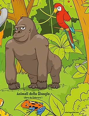 Animali Della Giungla Libro Da Colorare 1-..