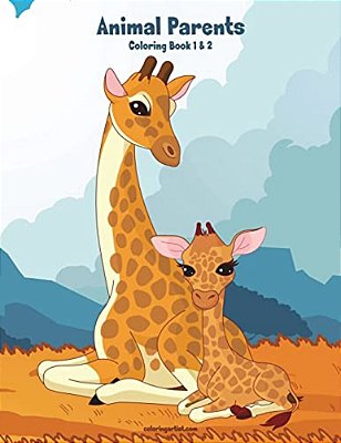 Animal Parents Coloring Book 1 & 2-..