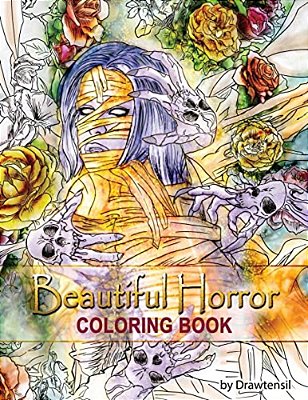 Beautiful Horror Coloring Book-..