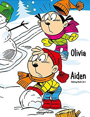 Olivia & Aiden Coloring Book 1 & 2-..