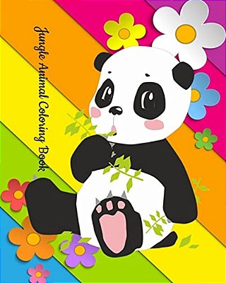 Jungle Animal Coloring Book: For Children Ages 2-4-..