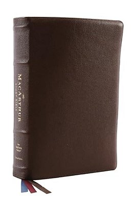 Nkjv, Macarthur Study Bible, 2ND Edition, Premium Goatskin Leather, Black, Premier Collection, Comfort Print: Unleashing God's Truth One Verse At A Ti-..