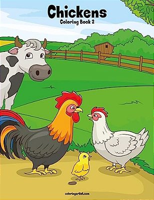 Chickens Coloring Book 2-..