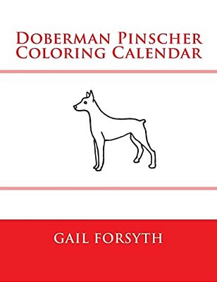 Doberman Pinscher Coloring Calendar-..