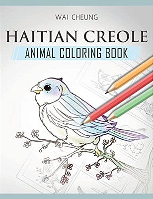 Haitian Creole Animal Coloring Book-..