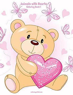Animals With Hearts Coloring Book 1-..