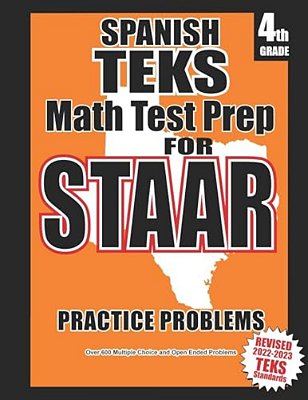 Spanish Teks 4Th Grade Math Test Prep For Staar-..