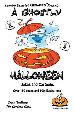 A Ghostly Halloween -- Jokes And Cartoons: In Black + White-..