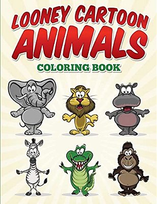Looney Cartoon Animals Coloring Book-..
