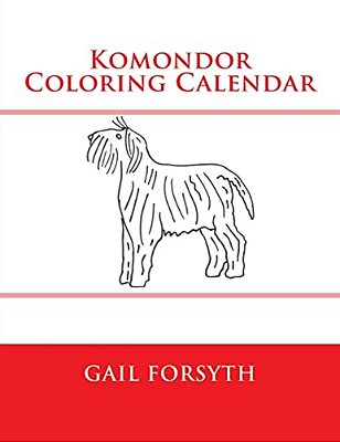 Komondor Coloring Calendar-..