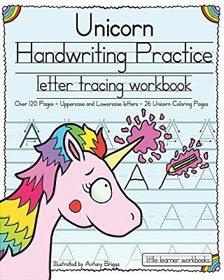 Unicorn Handwriting Practice: Letter Tracing Workbook-..