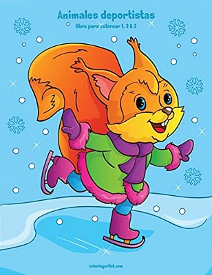 Animales Deportistas Libro Para Colorear 1, 2 & 3-..