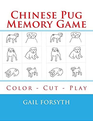 Chinese Pug Memory Game: Color - Cut - Play-..