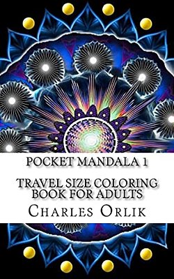 Pocket Mandala 1 - Travel Size Coloring Book For Adults-..