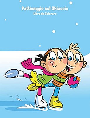 Pattinaggio Sul Ghiaccio Libro Da Colorare 1-..
