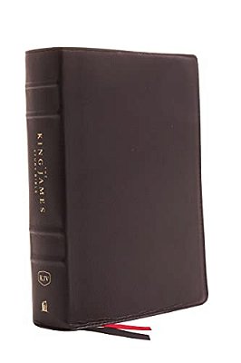 The King James Study Bible, Genuine Leather, Black, Full-Color Edition-..