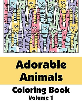 Adorable Animals Coloring Book-..