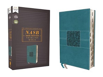 Nasb, Thinline Bible, Leathersoft, Teal, Red Letter Edition, 2020 Text, Thumb Indexed, Comfort Print-..