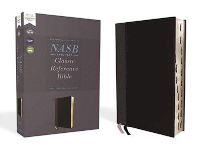 Nasb, Classic Reference Bible, Leathersoft, Black, Red Letter, 1995 Text, Thumb Indexed, Comfort Print-..