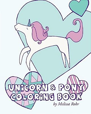 Unicorn & Pony Coloring Book-..