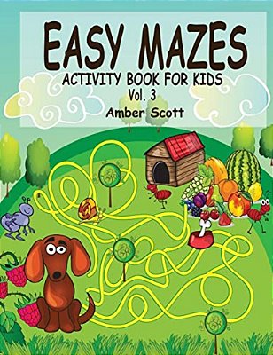 Easy Mazes Activity Book For Kids - Vol. 3-..