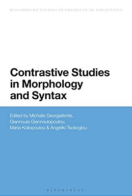 Contrastive Studies In Morphology And Syntax-..