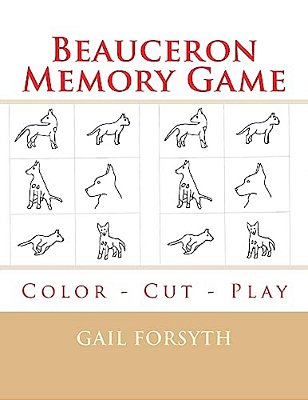 Beauceron Memory Game: Color - Cut - Play-..