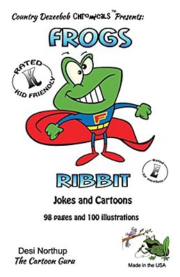 Frogs -- Ribbit -- Jokes And Cartoons: In Black + White-..