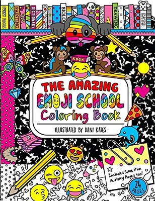 The Amazing Emoji School Coloring Book: 24 Page Coloring Book-..