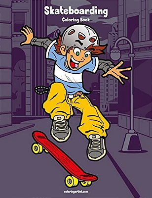 Skateboarding Coloring Book 1-..