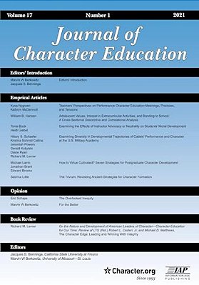 Journal Of Character Education Vol 17 Issue 1-..