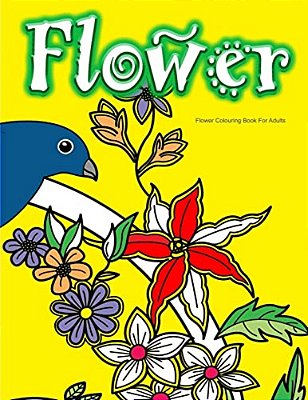 Flower Colouring Book For Adults-..