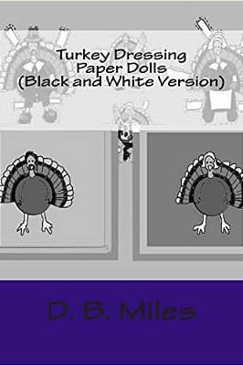 Turkey Dressing Paper Dolls (Black And White Version)-..