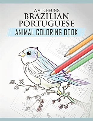Brazilian Portuguese Animal Coloring Book-..